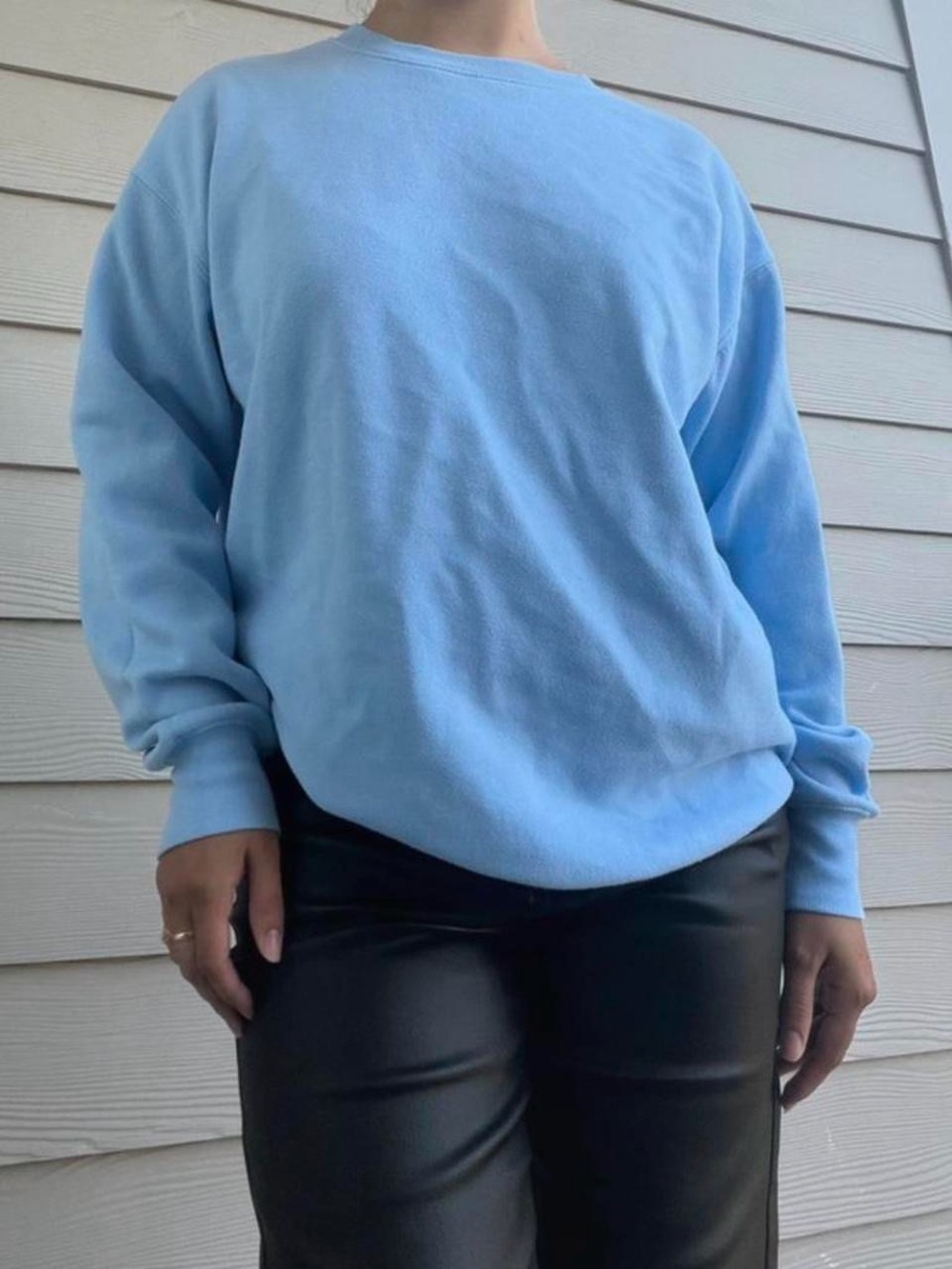 No Boundaries Light Blue Crewneck Sweater